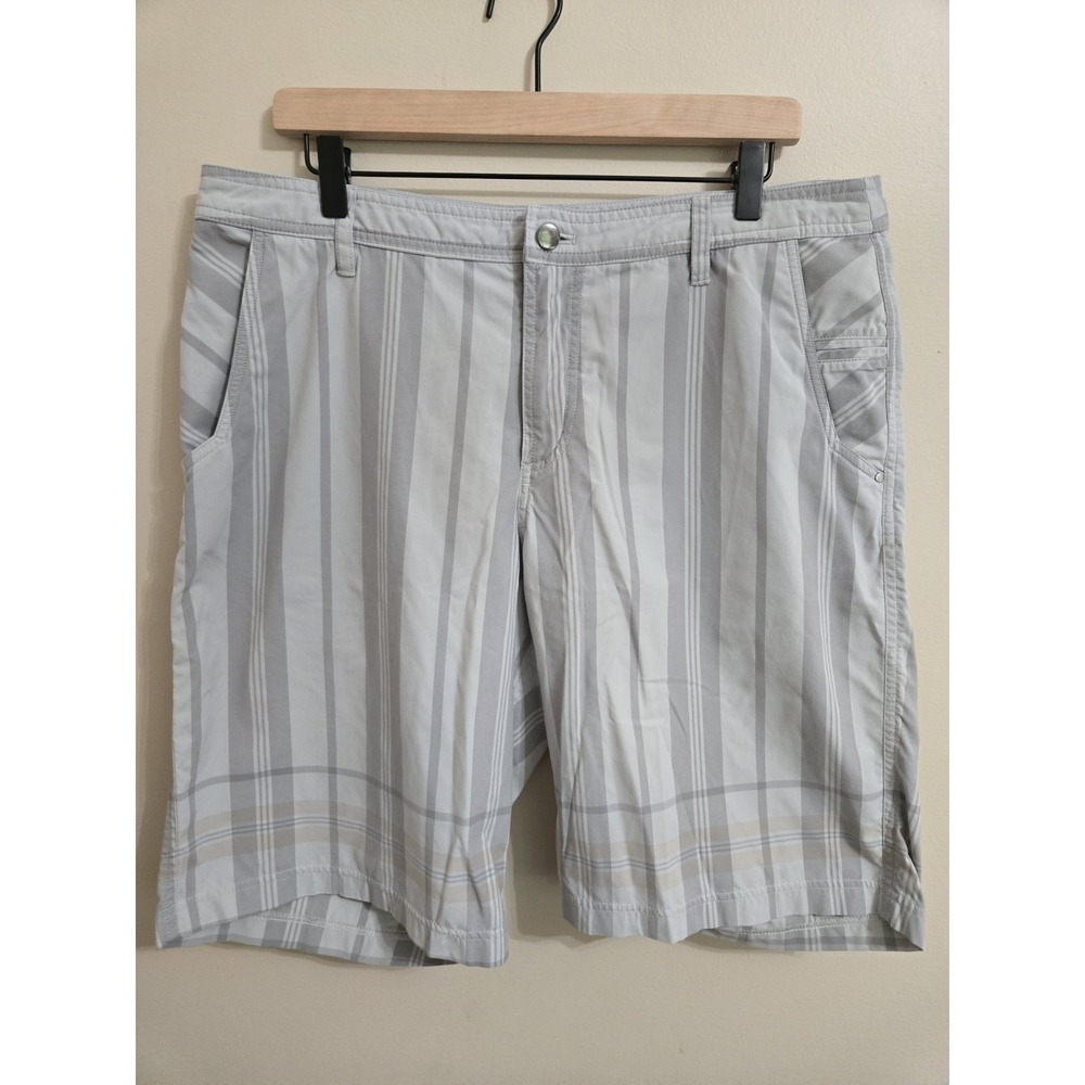 Lululemon The‎ Works Shorts Men's 38 Gray Striped Chino Flat Front NWOT